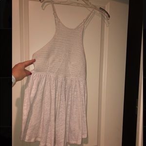 Free People Knit Crotchet Halter Tank